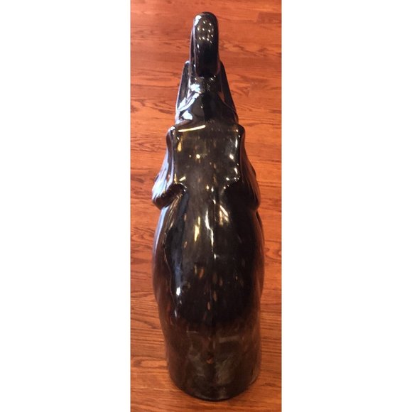 Vintage 1999 Haeger 16.5” Glazed Ceramic Elephant- Brown W/Splashes Of Gold VGC! - Picture 6 of 11